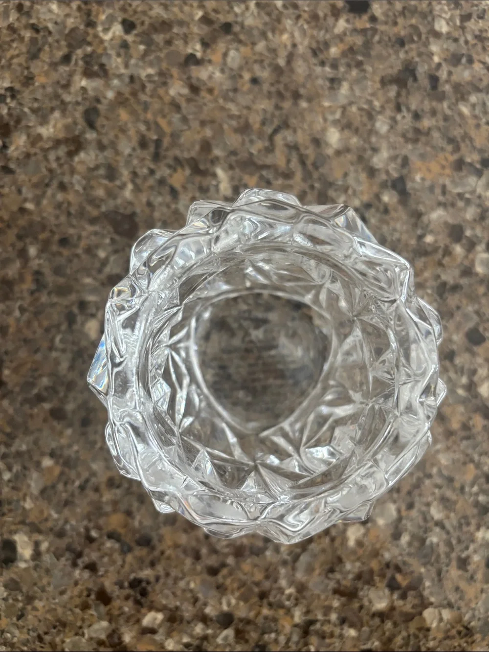 Tiffany Clear Crystal Glass Votive Holder - Brand